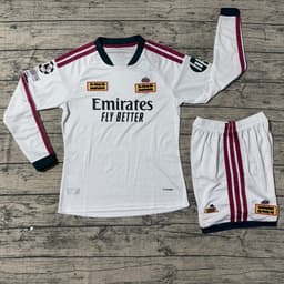 ÁO BÓNG ĐÁ/QUẦN ÁO BÓNG ĐÁ DÀI TAY CÂU LẠC BỘ REAL MADRID -VẢI GAI THÁI CAO CẤP 7