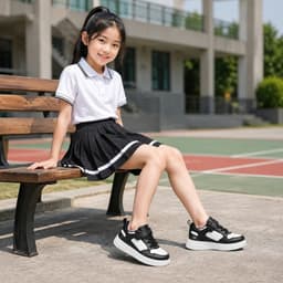 Giày Thể Thao Xuất Âu Siêu Nhẹ Cho Trẻ Em Da Mềm Đế Chống Trượt, Quai Dán Tiện Lợi Cho Bé Trai Bé Gái 4-12 Tuổi Mã 790 2