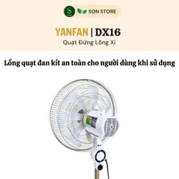 Quạt đứng LIFAN Đ-616A cánh 40cm | 45W | Gió mạnh 71,5 m³/phút | Lồng xi crôm | Bảo hành chính hãng II YANFAN DX16 7