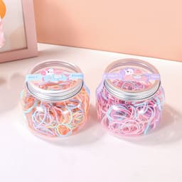 Dây buộc tóc cao su đàn hồi cao, thân thiện với tóc, thùng lớn dùng một lần 5