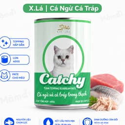 Thùng 24 Lon Pate Catchy 400g Cho Mèo | Pate Cá Ngừ Dạng Thạch Mềm Nhiều Vị 8