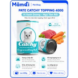 Thùng 24 Lon Pate Catchy 400g Cho Mèo | Pate Cá Ngừ Dạng Thạch Mềm Nhiều Vị 5
