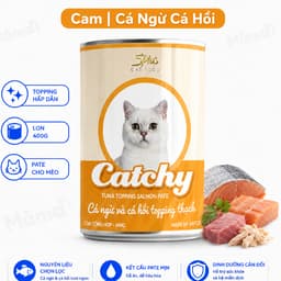 Thùng 24 Lon Pate Catchy 400g Cho Mèo | Pate Cá Ngừ Dạng Thạch Mềm Nhiều Vị 7