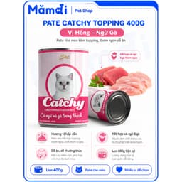 Thùng 24 Lon Pate Catchy 400g Cho Mèo | Pate Cá Ngừ Dạng Thạch Mềm Nhiều Vị 3