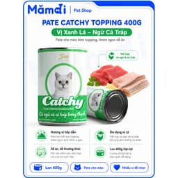 Thùng 24 Lon Pate Catchy 400g Cho Mèo | Pate Cá Ngừ Dạng Thạch Mềm Nhiều Vị 6