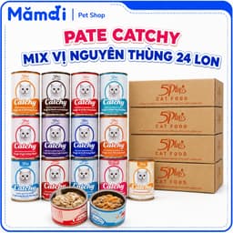 Thùng 24 Lon Pate Catchy 400g Cho Mèo | Pate Cá Ngừ Dạng Thạch Mềm Nhiều Vị 1