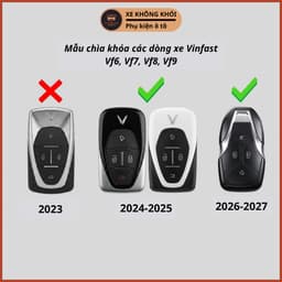 [Đời 2025] VINFAST Ốp chìa khoá cho xe VF6, VF7, VF8, VF9 chất liệu TPU bảo vệ chìa khoá chống va đập trầy xước KeyChill 2