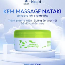 Kem Massage Mặt & Toàn Thân Nataki MOLLYHAIR Green Tea Trà Xanh - Dưỡng Ẩm Mềm Mại & Thư Giãn Da 200g 1