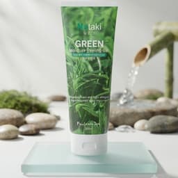 Gel Tẩy Tế Bào Chết Nataki MOLLYHAIR Green Moisture Peeling Gel - Chiết Xuất Trà Xanh, Dưỡng Ẩm Sâu & Làm Sáng Da 200ml 2