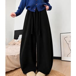 Quần ống rộng nữ dáng suông APT Unisex Chất liệu vải nhung tăm dày dặn kiểu dáng thoải mái năng động 3