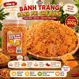 Bánh Tráng Hành Phi Chà Bông PACO Food | Bánh Tráng Trộn Đậm Vị Tỏi Phi Thơm Giòn | Ăn Vặt Càng Ăn Càng Ghiền Siêu Cuốn 1