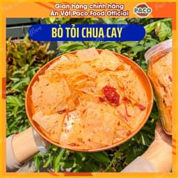 bánh tráng tỏi bò chua cay ngon Paco Food ăn hoài không ngán 4