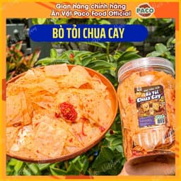 combo 2 hủ bánh tráng bò tỏi chua cay Paco Food -món ăn vặt quốc dân càng ăn càng dính 4