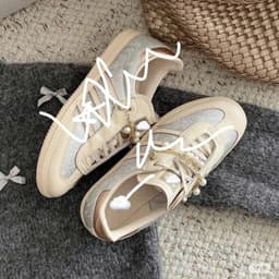 [HOẢ TỐC_FULLBOX] Giày thể thao charm ngọc trai nữ basic retro vintage, giày sneaker SAM. Ba ngọc trai điệu đà hotrend 2