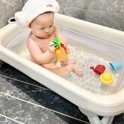 Chậu tắm xếp gọn cho bé Babypods, nhựa nguyên sinh cao cấp, có đồng hồ cảm biến đo nhiệt độ nước 6