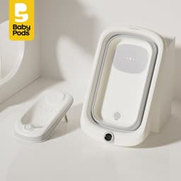 Chậu tắm xếp gọn cho bé Babypods, nhựa nguyên sinh cao cấp, có đồng hồ cảm biến đo nhiệt độ nước 1