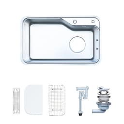 Chậu rửa bát 1 hố NOBINOX NOVA A182 | Bề mặt: Vân siêu mịn | Bảo hành: 10 năm 3