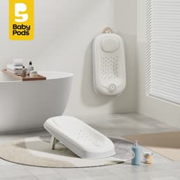 Giá đỡ tắm cho bé xếp gọn Babypods, tùy chỉnh độ cao, chống trượt hiệu quả, nhựa nguyên sinh cao cấp 1