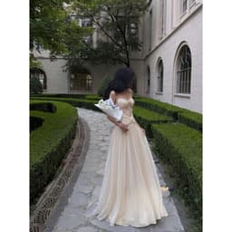 ĐẦM 2S COSET CÚP CHARM NGỰC XOẮN EO CV DÀI LINLUXE 1