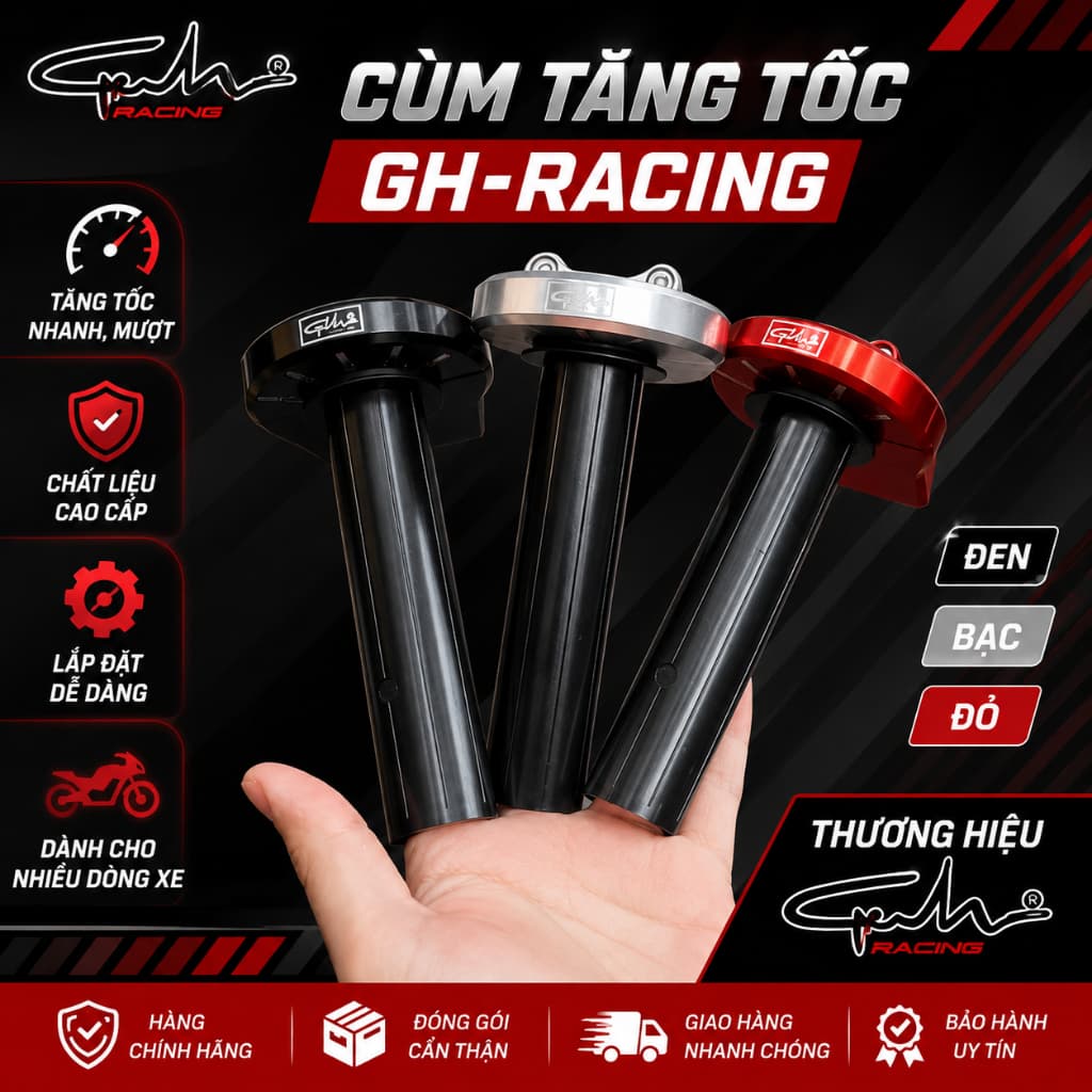 Cùm Ga Tăng Tốc GH-Racing Universal Cho Xe Máy Wave Winner Exciter Future