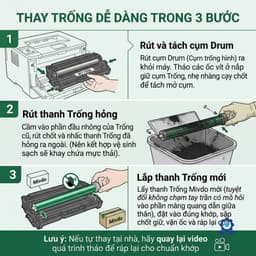 Drum Máy In Laser HP 104A W1104A Dùng Cho HP Neverstop 1000A 1000W 1200A 1200W OPC Sắc Nét 6