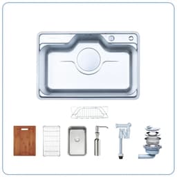 Chậu rửa bát Nobinox LIKEN NL724D bảo hành 10 năm, chống xước hoàn hảo 2
