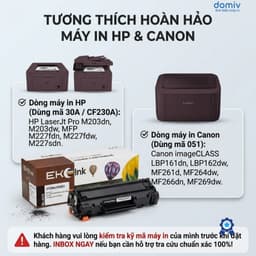 Hộp Mực Eko Ink 30A CF230A Canon 051 Cho HP M203DN M227FDW Bản In Sắc Nét Ổn Định Dễ Lắp 4