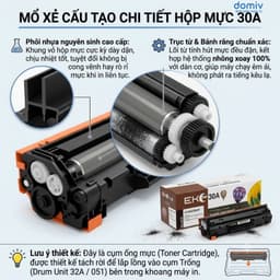 Hộp Mực Eko Ink 30A CF230A Canon 051 Cho HP M203DN M227FDW Bản In Sắc Nét Ổn Định Dễ Lắp 3