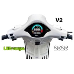 Đồng Hồ Điện Tử Vespa 2026 Màn Hình LCD Táp Lô Hiển Thị Thông Số Xe 4
