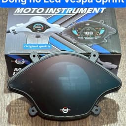 Đồng Hồ Điện Tử Vespa 2026 Màn Hình LCD Táp Lô Hiển Thị Thông Số Xe 3