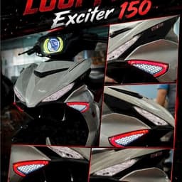 Cặp Đèn Xi Nhan Lưới Viền LED Màu Cho Exciter 150 Đèn Báo Rẽ Trang Trí Xe 2