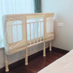 [CHIỀU DÀI 1.5M] Giường cũi, giường trẻ em Babypods, sofa ghép cạnh giường ba mẹ (tùy chỉnh độ cao 11 mức, xếp gọn) 9