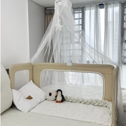 [CHIỀU DÀI 1.5M] Giường cũi, giường trẻ em Babypods, sofa ghép cạnh giường ba mẹ (tùy chỉnh độ cao 11 mức, xếp gọn) 6