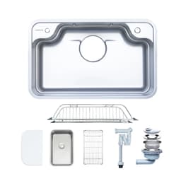CHẬU RỬA BÁT 1 HỐ NOBINOX ARVO B180 2