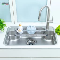 CHẬU RỬA BÁT 1 HỐ NOBINOX ARVO B180 5
