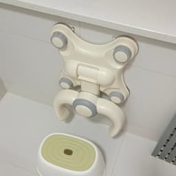 [Nâng cấp giác hút] Giá đỡ tắm đứng cho bé hiệu Hobbytree, dụng cụ hỗ trợ tắm và gội đầu cho bé dán tường 5