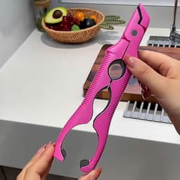 Kẹp đĩa bát chống nóng ALARION, Kẹp chống trượt 3in1 chống bỏng, Tay cầm silicon dày chịu nhiệt kẹp bát nóng gia đình 3