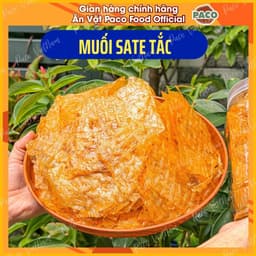Bánh Tráng Muối Sate Tỏi Tắc Paco 300G – Bánh Tráng Trộn Muối Tôm Cay Chua Đậm Vị, Món Ăn Vặt Gen Z 2