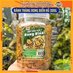 Bánh Tráng Rong Biển PACO 300g – Rong Biển Sấy Hành Phi Tỏi – Bánh Tráng Trộn Đậm Đà – Ăn Vặt Càng Ăn Càng Ghiền 2