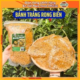 Bánh Tráng Rong Biển PACO 300g – Rong Biển Sấy Hành Phi Tỏi – Bánh Tráng Trộn Đậm Đà – Ăn Vặt Càng Ăn Càng Ghiền 4