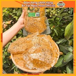 Bánh Tráng Rong Biển PACO có rong biển sấy – Bánh Tráng Trộn Hành Phi Tỏi – Rong Biển Sấy – Ăn Vặt hủ 300g/túi lớn 500g 2