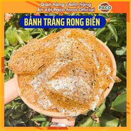 Bánh Tráng Rong Biển PACO có rong biển sấy – Bánh Tráng Trộn Hành Phi Tỏi – Rong Biển Sấy – Ăn Vặt hủ 300g/túi lớn 500g 3