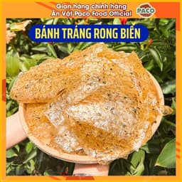 Bánh Tráng Trộn Rong Biển 300g PACO – Bánh Tráng Rong Biển Sấy Hành Phi Tỏi – Ăn Vặt ăn vặt tiện lợi mở ra là ăn đi chơi 6