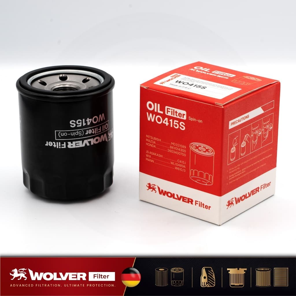 Lọc Nhớt Ô Tô Wolver Dùng Cho Xe Honda, Mitsubishi, Mazda (Máy Xăng) - WO415S