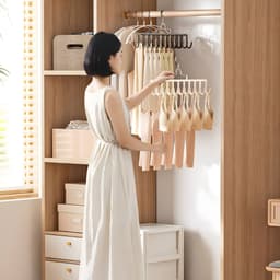 Móc Treo Quần Áo Đa Tầng 20 Móc và Móc 10 Kẹp Treo Đồ Lót, Tất, Quần Áo Trẻ Nhỏ Có Khóa Chống Gió. LMS 7