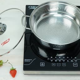 Bếp Từ Đơn Chef's EH IH2000A Chính Hãng 2000W Mặt Kính Ceramic E.G.O Hẹn Giờ Khóa Trẻ Em 7 Chế Độ Nấu Nhỏ Gọn Tiện Lợi 3