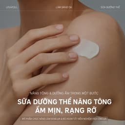 LOUVCELL Kem dưỡng trắng body Crystal Whitening Body Lotion 120ml - Hàng công ty, có VAT 3