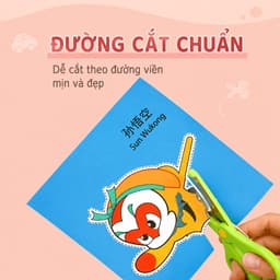 Đồ Chơi CẮT GIẤY 240 Tờ Cho Bé – Bộ Luyện Cắt Thủ Công Sáng Tạo Kèm 2 Kéo An Toàn | Gumi Toy 6