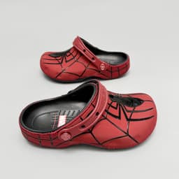 Dép sục classic spiderman, sục nhện đen đỏ phù vải 3D sóng động, sục nam nữ chủ đề nhện, nhựa eva chống trượt 5