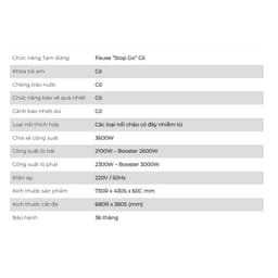 Bếp Từ Đôi Eurosun EU-T715XPro 2 Vùng Nấu Inverter Booster 3000W Kính Schott Ceran Chính Hãng 9